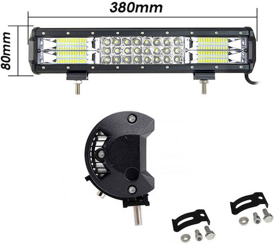 Factory Waterproof Headlights Car in Bar Shape LED 12V 216W 37cm with White Lighting 1pcs