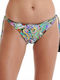 Picasso Bikini Slip with Ties Black