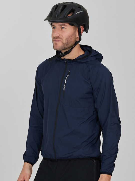 Jachetă rezistentă la vânt Ditlev M pentru ciclism/MTB cu glugă - 2101 Dark Sapphire