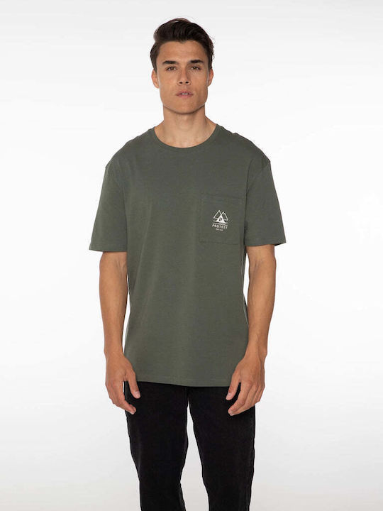Protest T-shirt Χακί