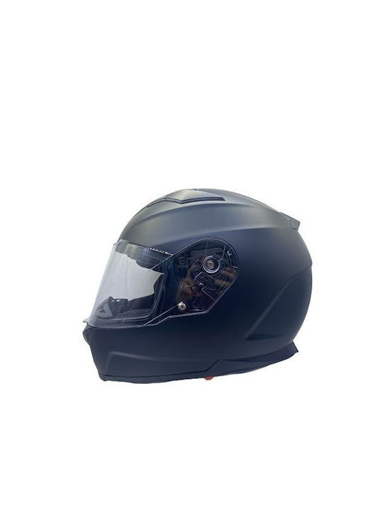 Faseed FS-817 Șah mat negru Cască Moto Față înt...