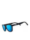 Goodr Mick And Keiths Unisex Sunglasses with Black Plastic Frame and Light Blue Polarized Lens