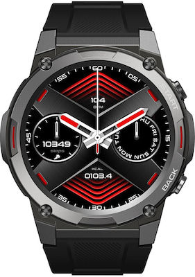 Zeblaze Vibe 7 Pro Aluminium Smartwatch με Παλμογράφο (Μαύρο)