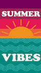 Beach towel cotton velour 86x160 Home Care Summer vibes colourful