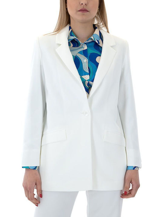MY T Damen Blazer Weiß