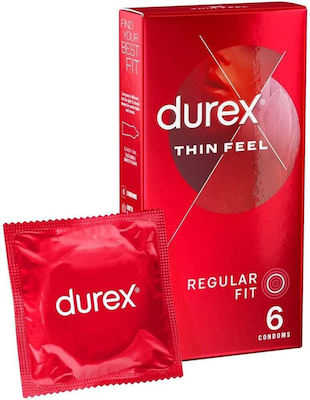 Durex Προφυλακτικά Sensitive Extra Lube Λεπτά 6τμχ