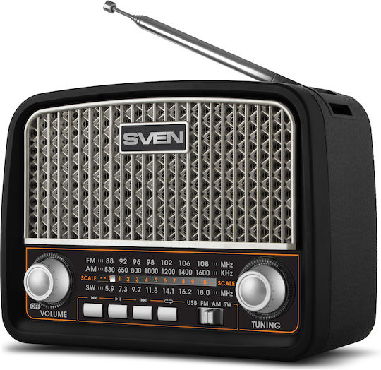 Sven SRP-555 Tragbares Radio mit USB Schwarz