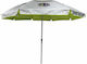 Maui & Sons Beach Umbrella Aluminum Diameter 1.9m with UV Protection and Air Vent Silver