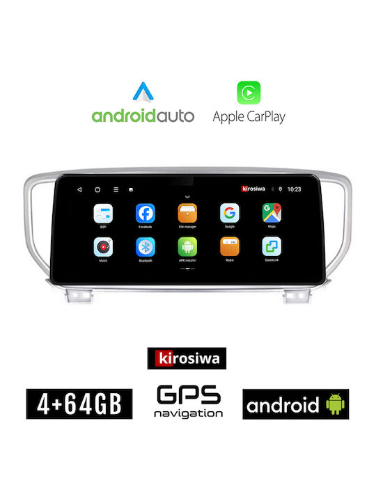 Kirosiwa Ηχοσύστημα Αυτοκινήτου για Kia Sportage 2018> (Bluetooth/USB/WiFi/GPS/AppleCarplay