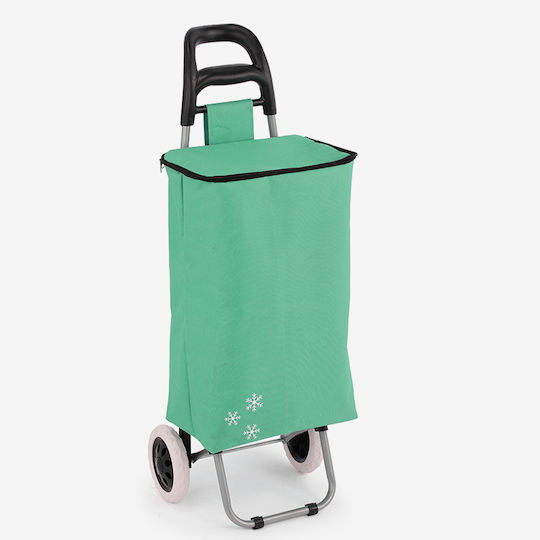 465.3066/3 Metalic Coș de cumpărături Verde 35x28x92cm