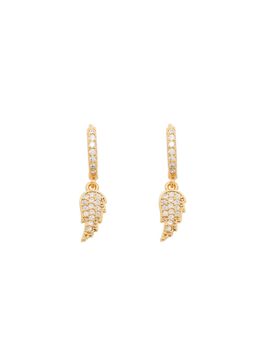 Wing Earrings Επιχρυσωμένα Από Ανοξείδωτο Ατσάλι