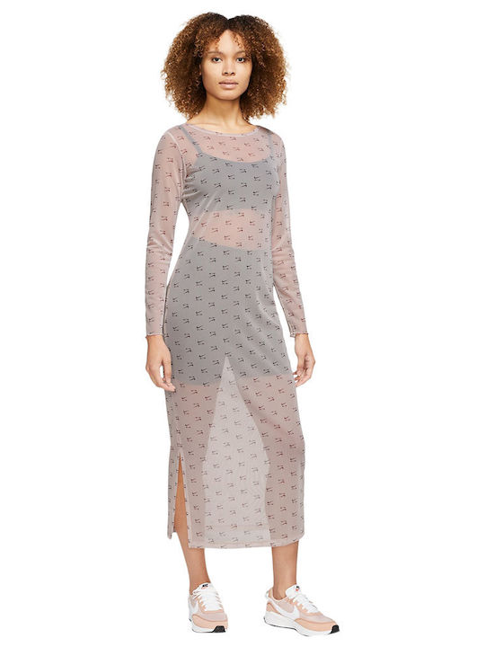 Air Summer Midi Dress Gray