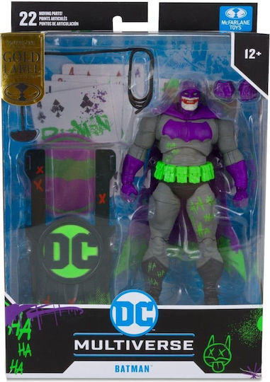Mcfarlane Toys DC Comics Batman Jokerized The Dark Knight Returns Gold Label Action Figure Height 18cm Scale 1:10