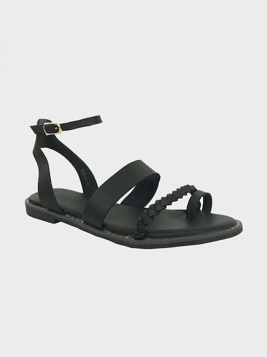 Ustyle Women's Flat Sandals in Black Color