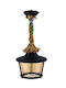 Lido Outdoor Hanging Ceiling Light in Black Color 133860