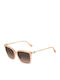 Jimmy Choo Women's Sunglasses with Pink Frame and Brown Gradient Lens
