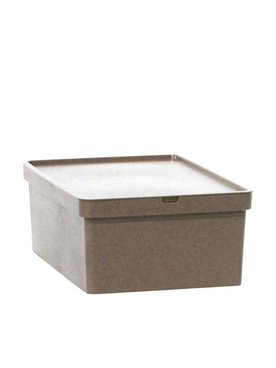 Viomes Nova Plastic Storage Box with Lid Gray 35x25.5x13.5cm 1pcs