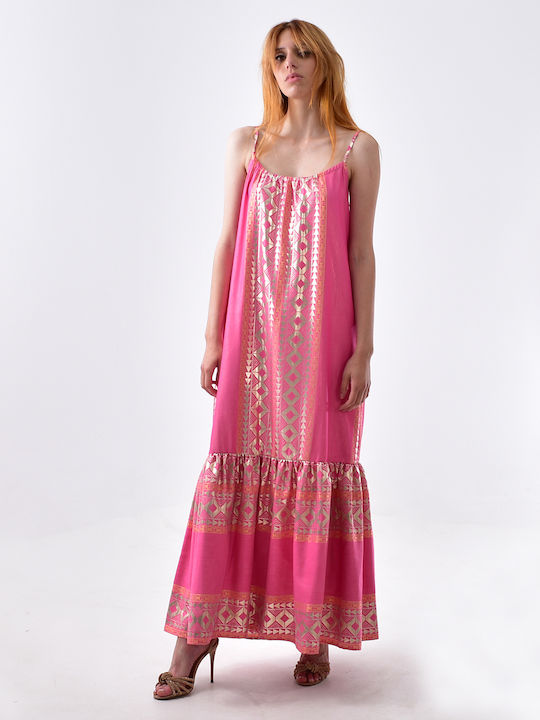 POTERE E PATHOS MAXI РОКЛЯ В ЦВЯТ ФУСИЯ - P231369915 FUSCHIA