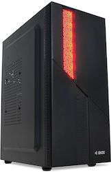 iBox Antila 29 Jocuri Turnul Midi Cutie de calculator cu iluminare RGB Negru