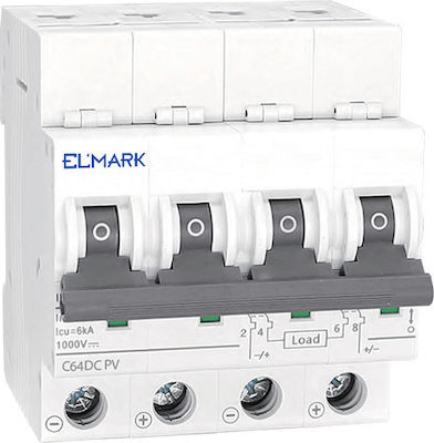 Elmark 4-Poles Automatic Circuit Breaker 63A 41573