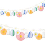 Meri Meri Honeycomb Easter Bunny Garland for Party 1pcs