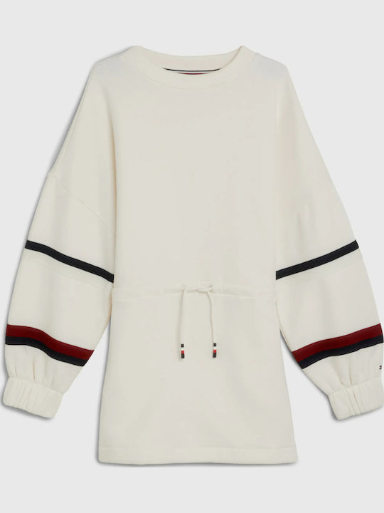 Kinderkleid Mädchenkleider Langärmelig Ecru