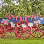 Amscan Farm Party Happy Birthday Garland for Party 1pcs