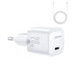 Joyroom Charger with USB-C Port and Cable USB-C - Lightning 20W Power Delivery Whites (JR-TCF02)