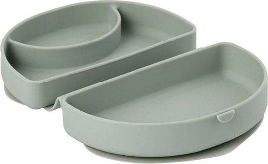 Miniware Kinderteller aus Silikon Grün