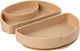 Miniware Kinderteller aus Silikon Beige