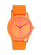 Oozoo Watch with Orange Leather Strap