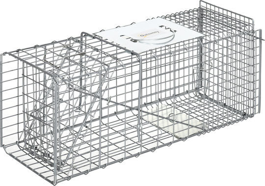 Outsunny Cage made of Metal 66x24x30.5cm AB0-018V00SR 1pcs