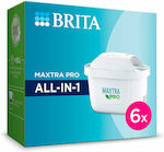 Brita Ersatz-Wasserfilter für Kanne Pro All in 1 6Stück