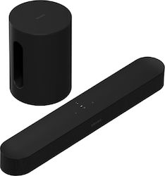 Sonos Entertaintment Set With Beam Home Cinema Speaker Set 5.1 WiFi (Built-In) Dolby Atmos with Wireless Speaker Black