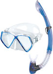 Mares Diving Mask Set with Respirator Pirate Σετ Small Blue