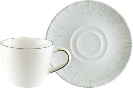 Bonna Set of Cups Coffee Porcelain Black 70ml 6pcs