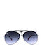 OJO Sunglasses Ανδρικά Γυαλιά Ηλίου με Μαύρο Μεταλλικό Σκελετό και Μαύρο Ντεγκραντέ Φακό 12OMN52253
