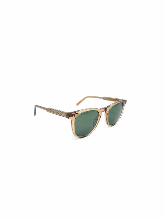 Sherlock Sonnenbrillen mit Braun Rahmen und Grün Linse 1143 C03