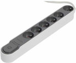 6-Outlet Power Strip 1.5m White