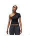 Jordan Damen Sportliches Bluse Schwarz