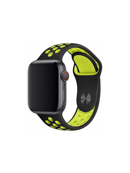 Devia Deluxe Series Sport2 Curea Silicon cu Pin Galben (Apple Watch 38/40/41mm) 325007