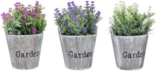 Artificial Plant in Small Pot Purple 18cm Bizzotto
