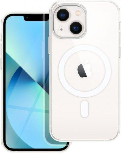 Forcell Mag Cover Umschlag Rückseite Kunststoff Transparent (iPhone 12 / 12 Pro)