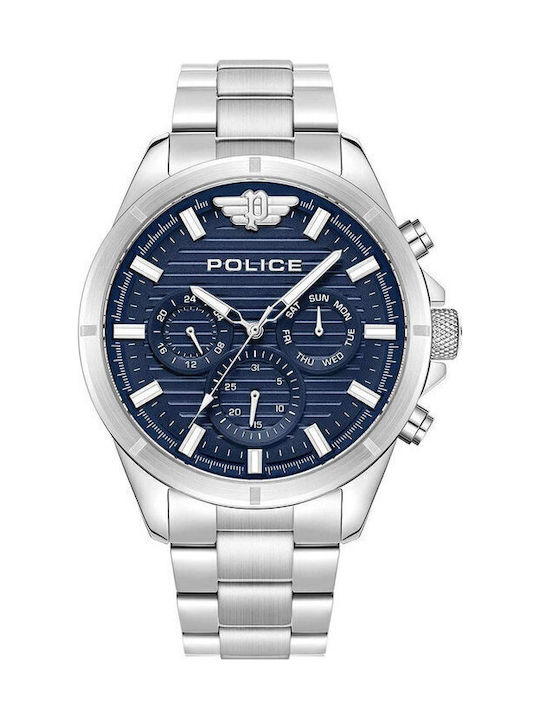 Police Malawi Ανδρικό Ρολόι 45mm Μπαταρίας με Α...