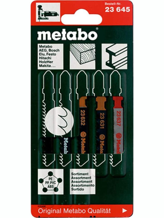 Metabo 623645000 Λάμες για Μέταλλο και Ξύλο 5τμχ