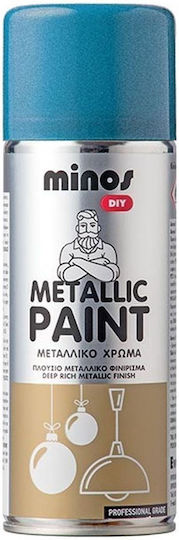 Minos Spray Спрей Боядисване с Металик Ефект Синьо Ral 5026 400мл