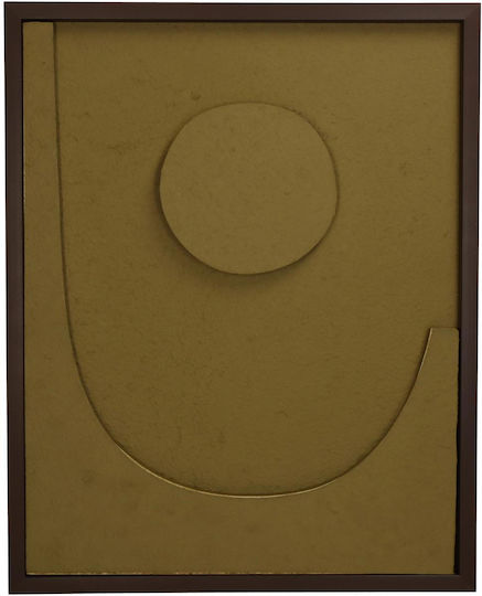 ArteLibre Декоративно Стенно Зеленo от Хартия 40x3x50см