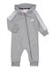 adidas Essentials 3-Stripes French Terrya Φορμάκι Γκρι