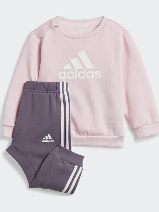 adidas Kids Sweatpants Set Pink 2pcs Performance IJ8856 - Main Image
