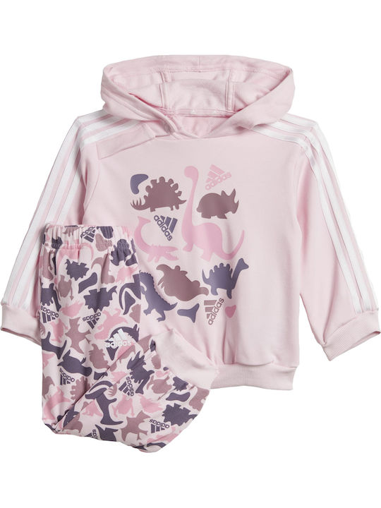 Kids Sweatpants Set Pink 2pcs